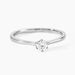 Bague Athena Platine Blanc Diamant - Solitaires Femme | Marc Orian