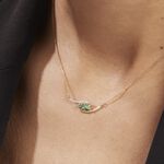 Collier Or Jaune Caetlin Emeraude Diamants - Colliers avec pierres Femme | Marc Orian