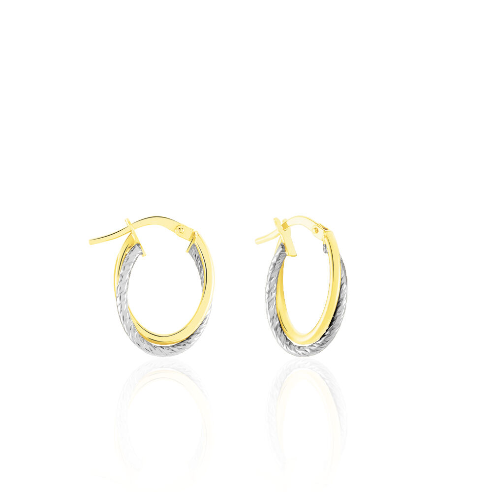 Créoles Maelia Or Bicolore - Créoles Femme | Marc Orian