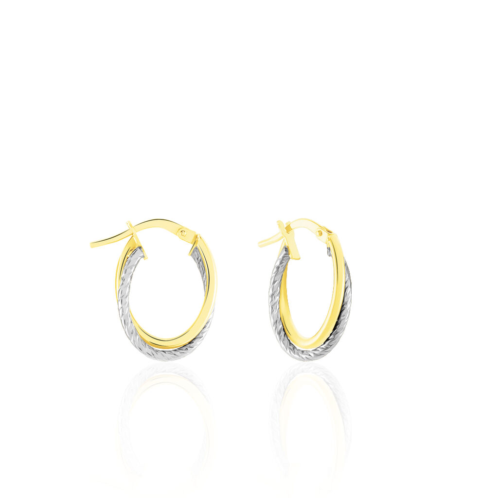 Créoles Maelia Or Bicolore - Créoles Femme | Marc Orian