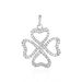 Pendentif Daiki Or Blanc Oxyde De Zirconium - Pendentifs Femme | Marc Orian