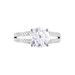 Bague Anthyme Or Blanc Oxyde De Zirconium - Solitaires Femme | Marc Orian