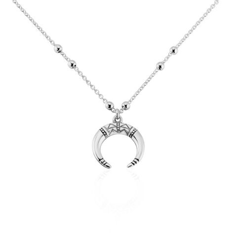 Collier Gipsy Argent Blanc - Colliers fantaisie Femme | Marc Orian