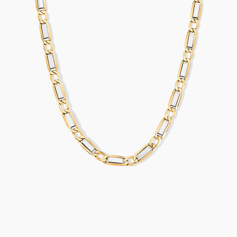 Collier Danae Plaquette Or Bicolore - Chaines Homme | Marc Orian