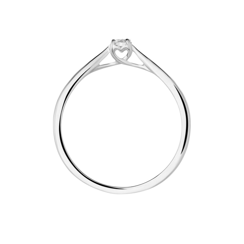 Bague Solitaire Vicoeuria Or Blanc Diamant - Bagues Solitaire Femme | Marc Orian