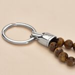 Porte Clefs Jourdan Acier Gris - Bijoux fantaisie Homme | Marc Orian