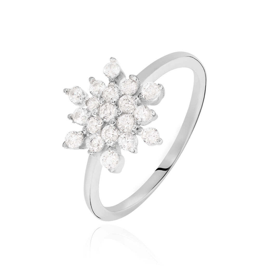 Bague Effie Argent Blanc Oxyde De Zirconium - Bagues avec pierre Femme | Marc Orian