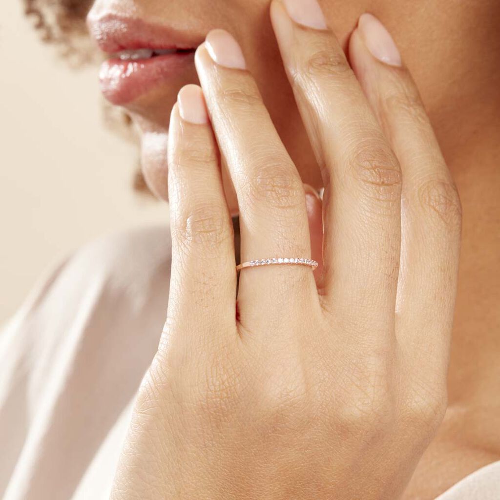 Alliance Klimka Or Rose Oxyde De Zirconium - Alliances Femme | Marc Orian