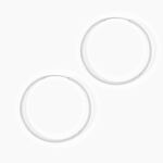 Cr&eacute;oles Argent Blanc Agathe - Cr&eacute;oles Femme | Marc Orian