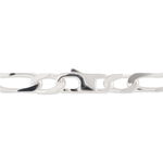 Bracelet Identit&eacute; Vila Maille Alternee 1/2 Argent Blanc - Gourmettes Homme | Marc Orian