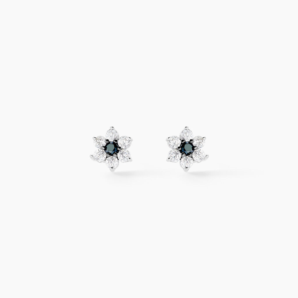 Boucles D'oreilles Puces Elfleda Or Jaune Oxyde De Zirconium - Puces Femme | Marc Orian