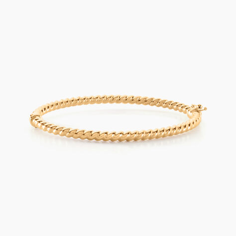 Bracelet Jonc Fritzi Torsade Or Jaune - Bracelets joncs Femme | Marc Orian