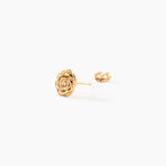 Boucles D'oreilles Puces Fioralba Plaqu&eacute; Or Jaune - Puces Femme | Marc Orian