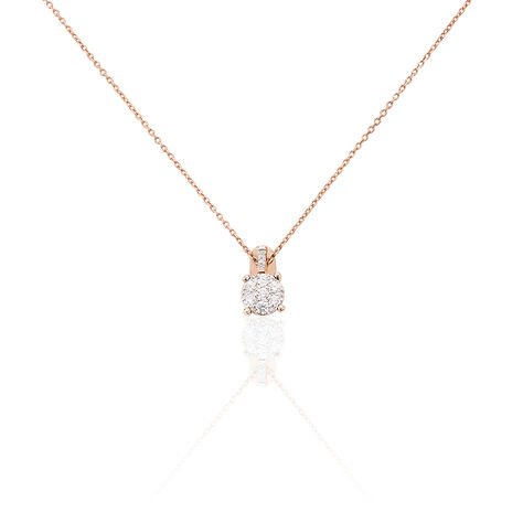 Collier Kate Or Rose Diamant - Colliers avec pierres Femme | Marc Orian