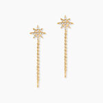 Boucles D'oreilles Pendantes Kettil Or Jaune Oxyde De Zirconium - Pendantes Femme | Marc Orian