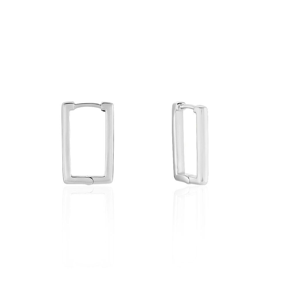 Cr&eacute;oles Keiko Argent Blanc - Cr&eacute;oles Femme | Marc Orian