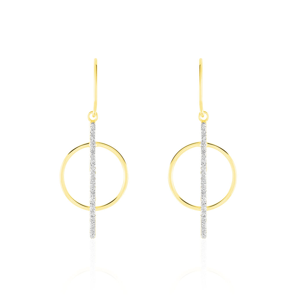 Boucles D'oreilles Pendantes Philberta Or Jaune - Pendantes Femme | Marc Orian