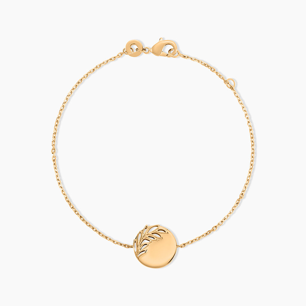 Bracelet Hanaelle Plaque Or Jaune - Bracelets Medailles Femme | Marc Orian