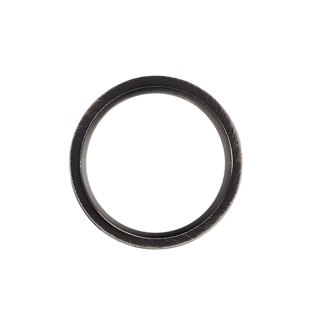 Bague Phebus Him Cosme Acier Noir - Bagues Homme | Marc Orian