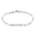 Bracelet Identité Argent Blanc Vivian
