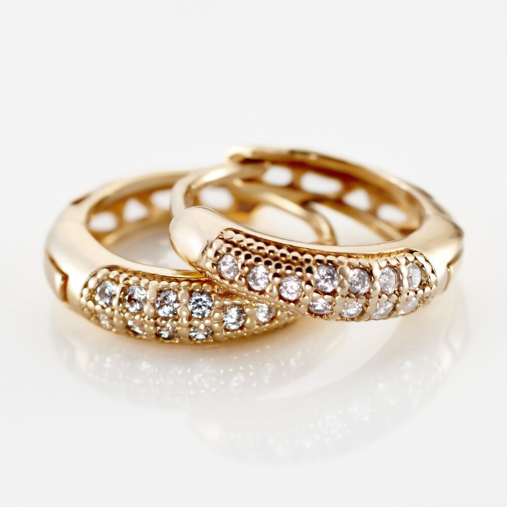 Cr&eacute;oles Sahar Plaqu&eacute; Or Jaune Oxyde De Zirconium - Cr&eacute;oles Femme | Marc Orian