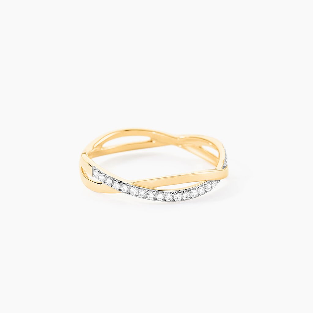 Bague Eister Or Jaune Oxyde De Zirconium - Bagues avec pierre Femme | Marc Orian