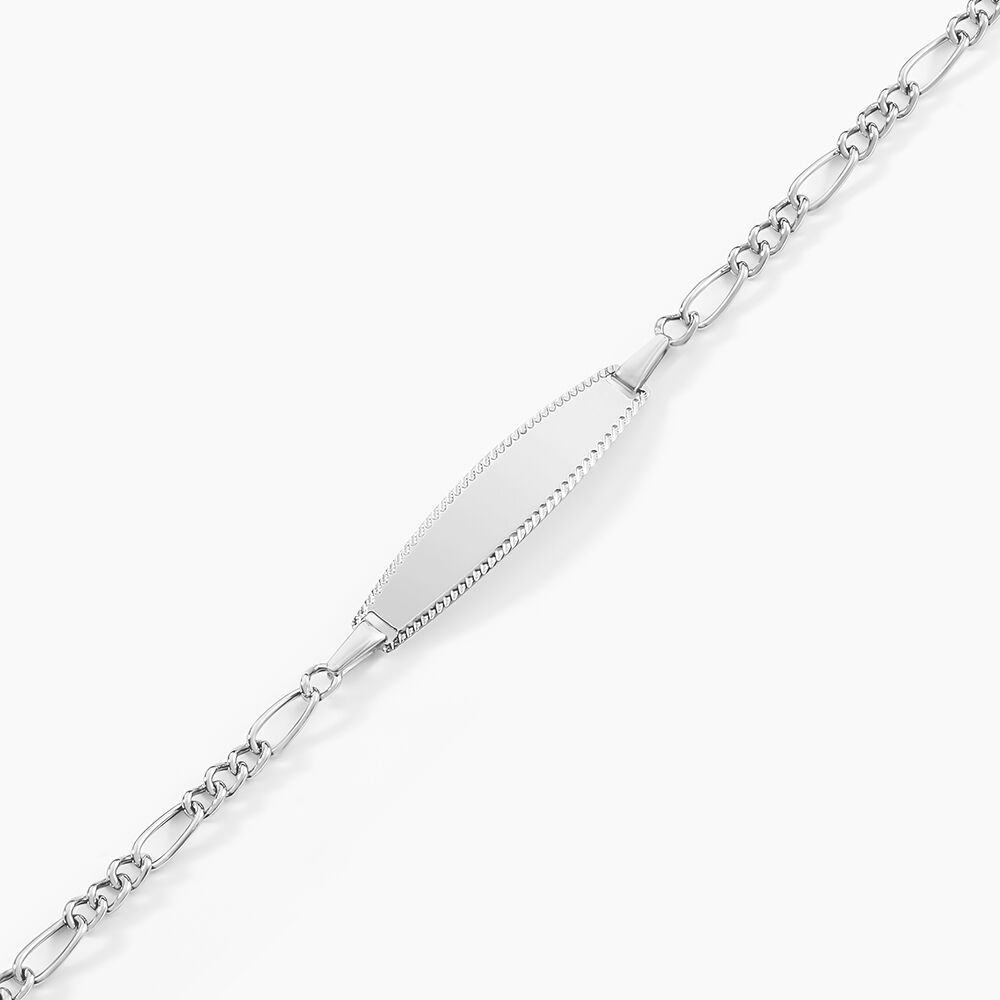 Bracelet Identit&eacute; Bartolomee Or Blanc - Gourmettes Enfant | Marc Orian