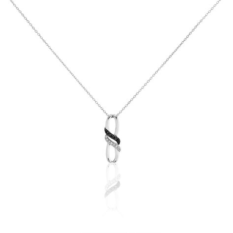Collier Aline Or Blanc Diamant - Colliers avec pierres Femme | Marc Orian