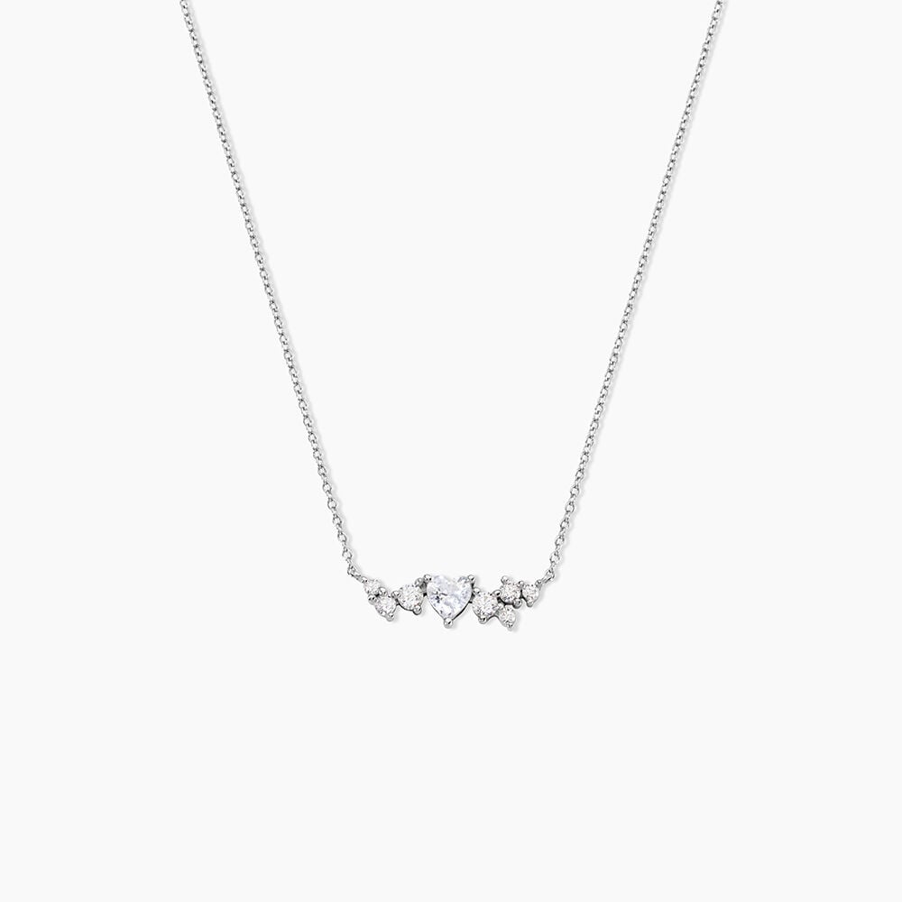 Collier Cora Argent Blanc Oxyde De Zirconium - Colliers avec pierres Femme | Marc Orian