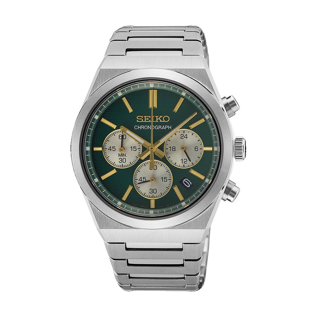 Montre Seiko Sport Chrono Vert - Montres &eacute;tanches Homme | Marc Orian