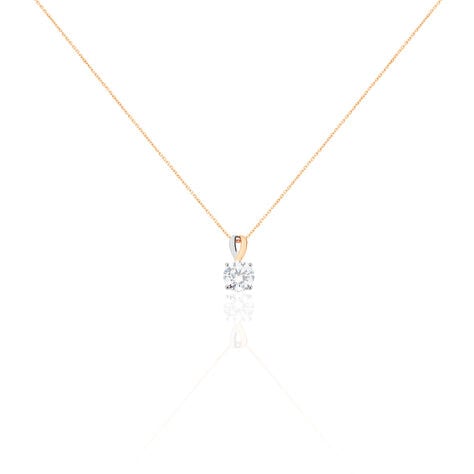 Collier Micheline Or Bicolore Oxyde De Zirconium - Colliers avec pierres Femme | Marc Orian