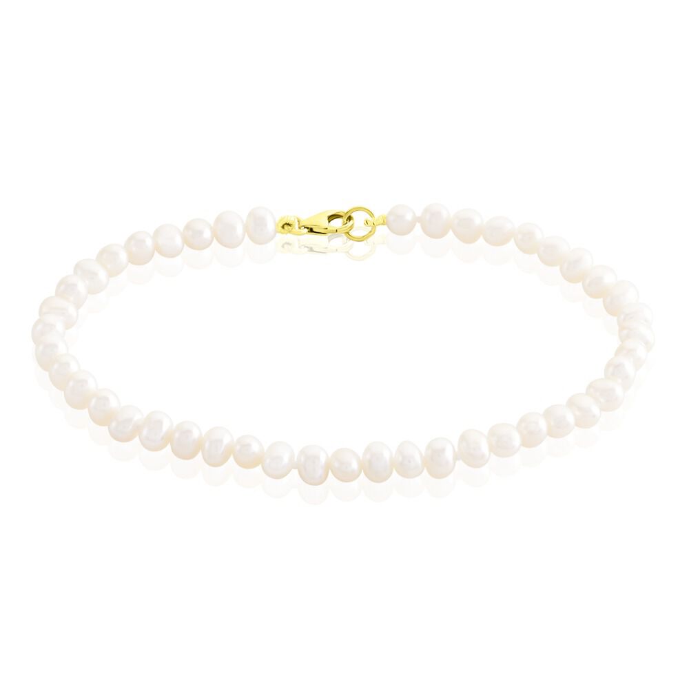 Bracelet Marie-aurore Or Jaune Perle De Culture - Bracelets cha&icirc;nes Femme | Marc Orian