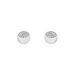 Boucles D'oreilles Puces Argent Grissil Oxydes De Zirconium - Puces Femme | Marc Orian