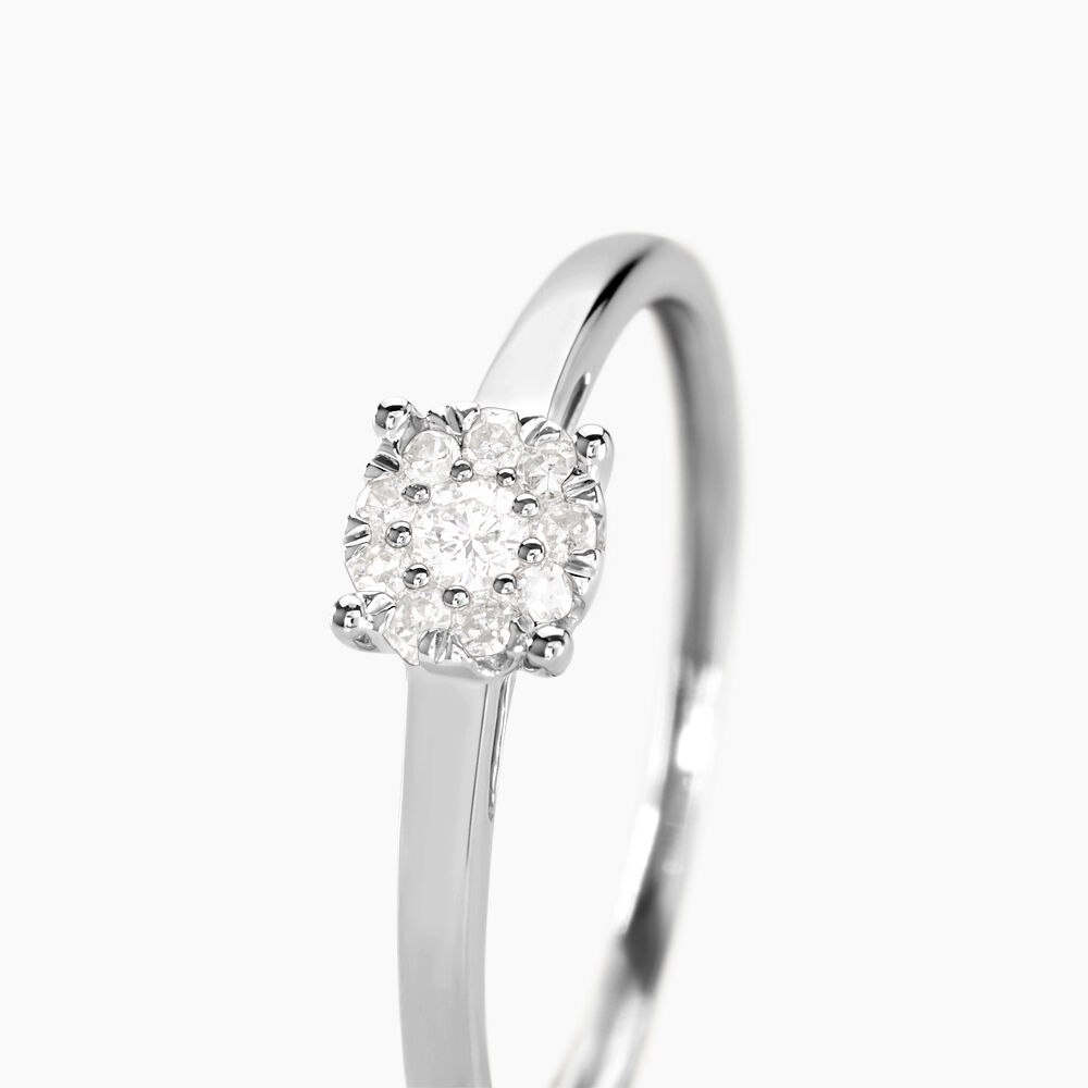 Bague Or Blanc Adeline Diamants - Parures de mariage Femme | Marc Orian