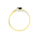 Bague Or Jaune Connor Saphir Diamants - Solitaires Femme | Marc Orian