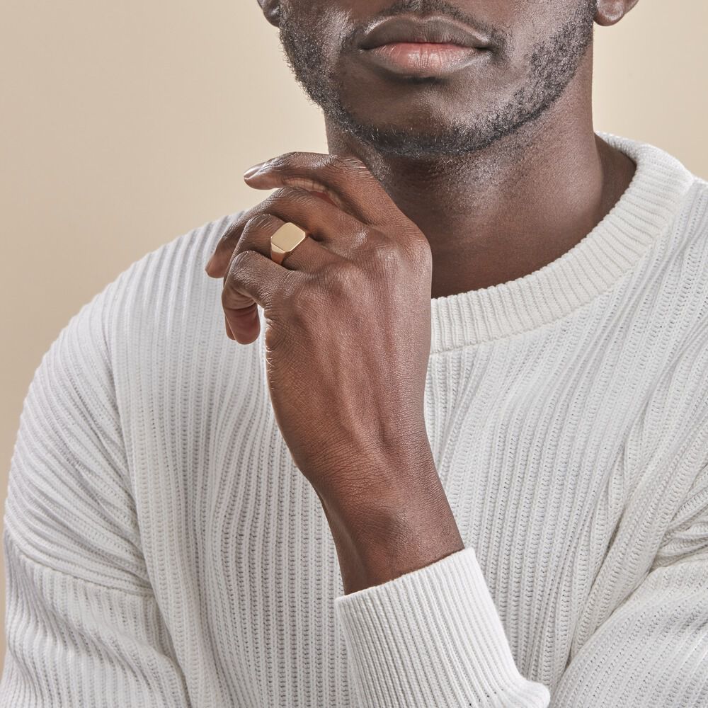 Chevali&egrave;re Plaqu&eacute; Or Jaune Alannis - Chevali&egrave;res Homme | Marc Orian