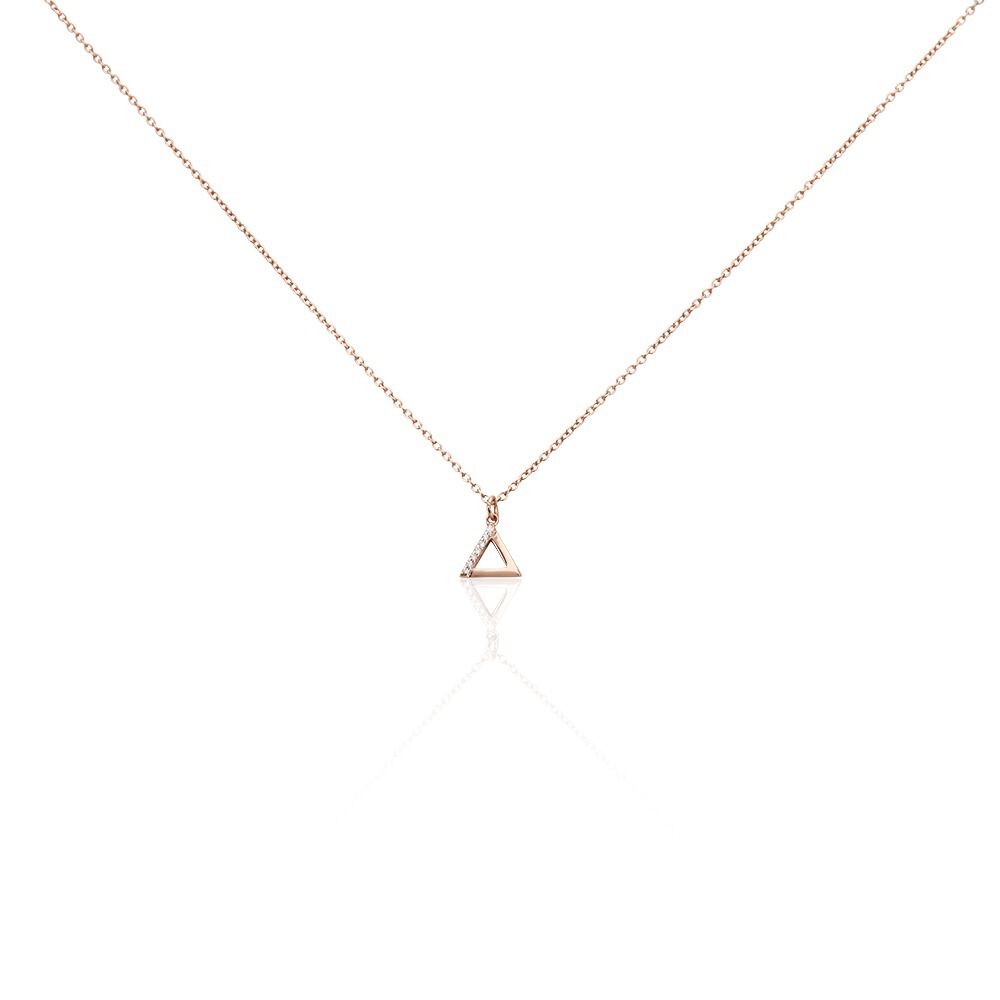 Collier Lorena Argent Rose Oxyde De Zirconium - Colliers avec pierres Femme | Marc Orian
