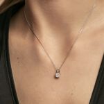 Collier Kate Or Blanc Diamant - Colliers avec pierres Femme | Marc Orian