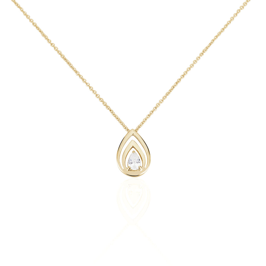 Collier Loetitia Plaqué Or Jaune Oxyde De Zirconium - Colliers avec pierres Femme | Marc Orian