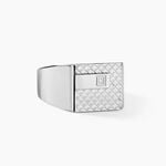 Chevali&egrave;re Phebus Him Acier Blanc Diamant - Bijoux fantaisie Homme | Marc Orian