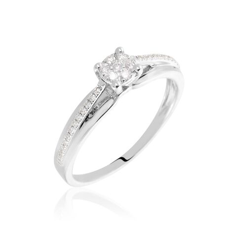 Bague Kate Or Blanc Diamant - Parure de mariage Femme | Marc Orian