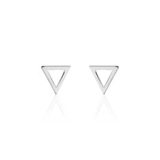 Boucles D'oreilles Puces Katie Argent Blanc - Clous d'oreilles Femme | Marc Orian
