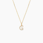 Pendentif Lettre G Or Jaune Oxyde - Pendentifs Famille | Marc Orian