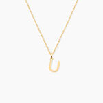 Pendentif Ionia Lettre Or Jaune - Pendentifs Famille | Marc Orian