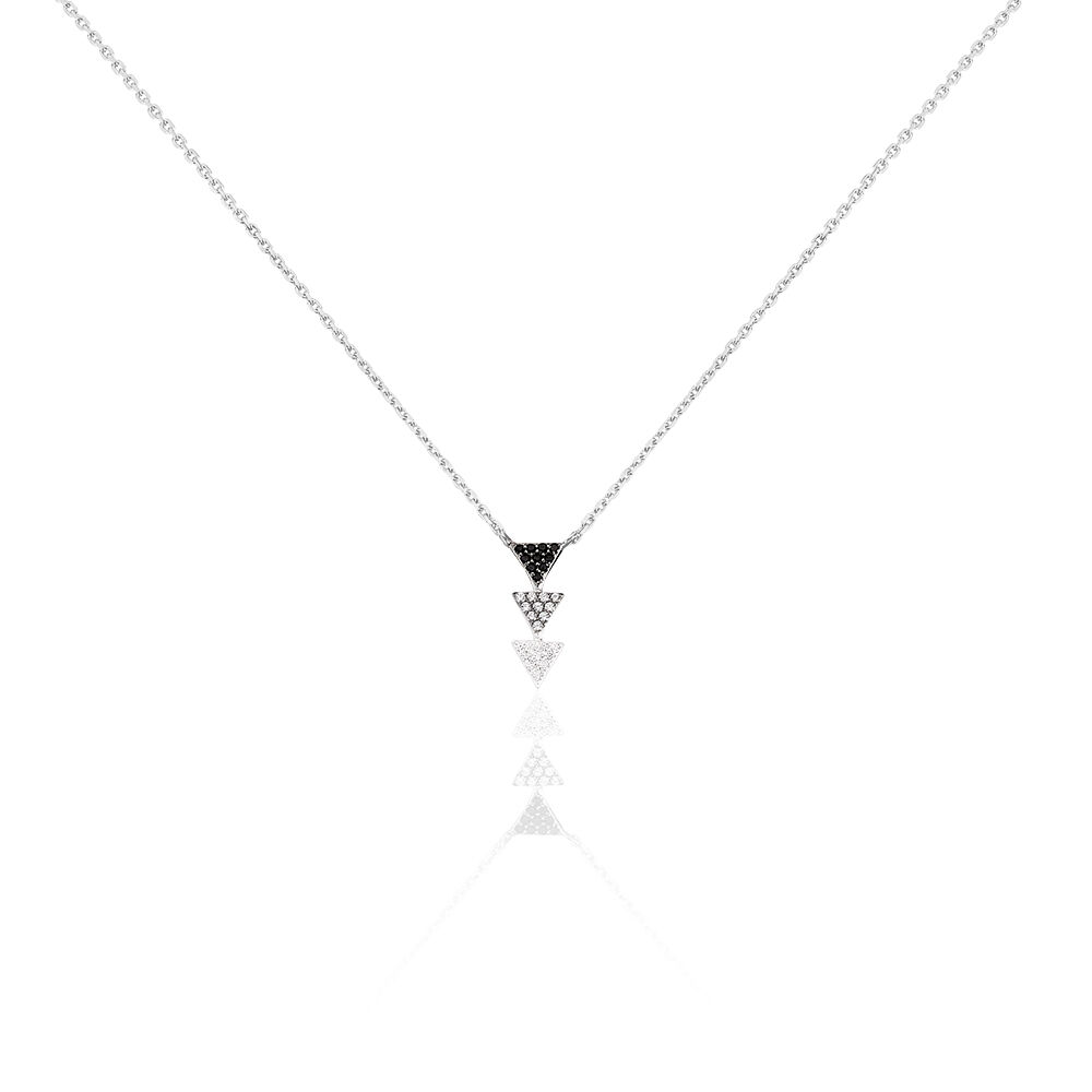 Collier Chleo Argent Blanc Oxyde De Zirconium - Colliers avec pierres Femme | Marc Orian