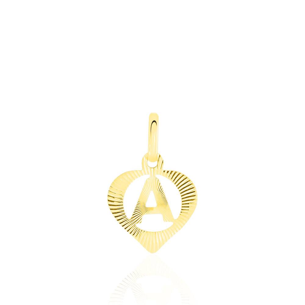Pendentif Eudocie Coeur Lettre Or Jaune - Pendentifs Femme | Marc Orian