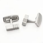 Boutons De Manchette Gary Acier Blanc - Boutons de manchette Homme | Marc Orian