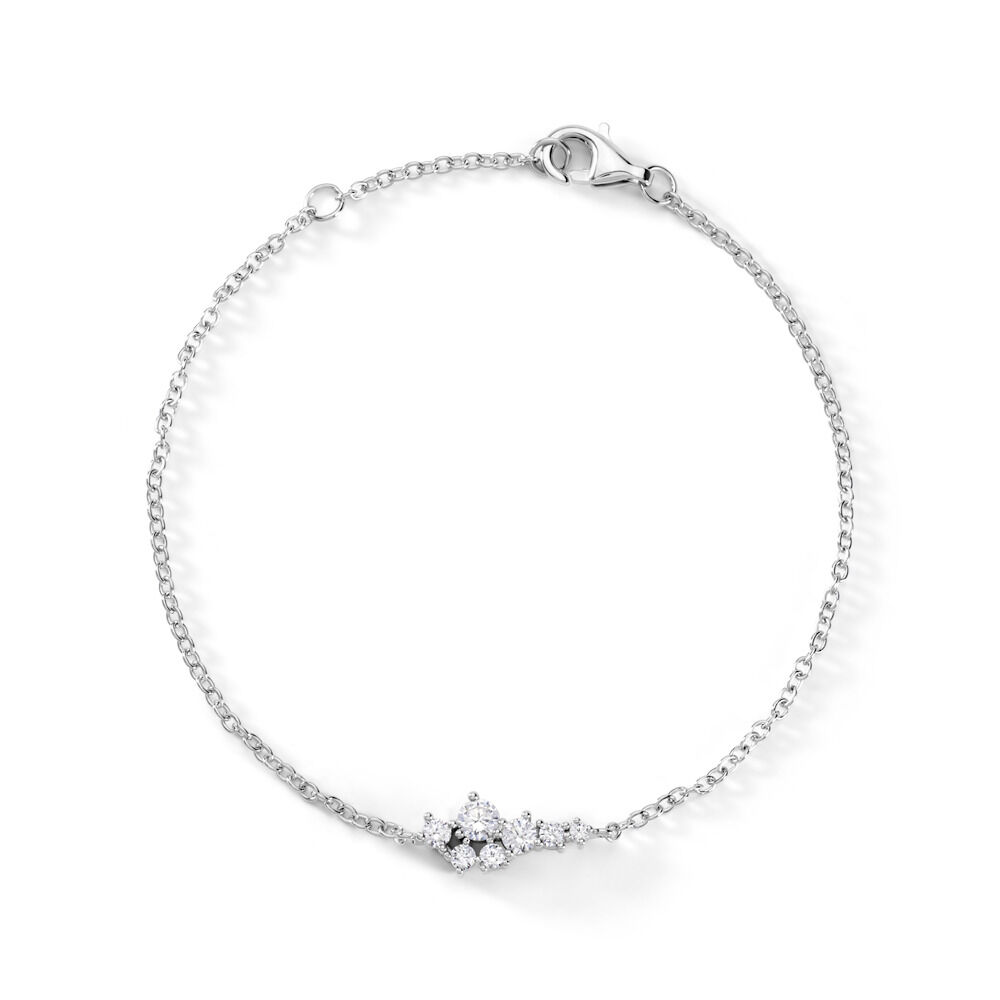 Bracelet Eden Argent Blanc Oxyde De Zirconium - Bracelets fantaisie Femme | Marc Orian