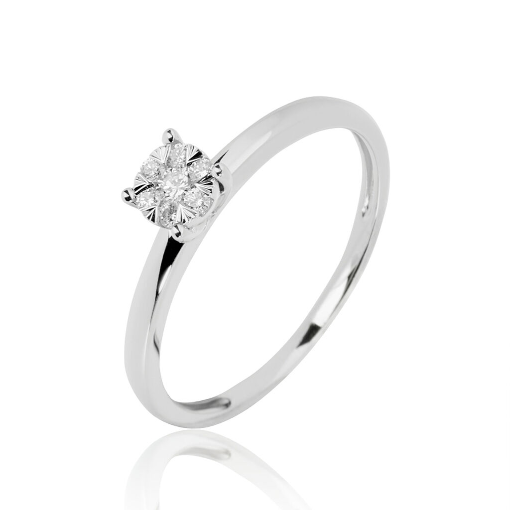 Bague Dream Or Blanc Diamant - Solitaires Femme | Marc Orian
