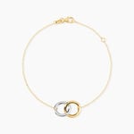 Bracelet Adila Or Bicolore - Bracelets Anneaux Entrelaces Femme | Marc Orian